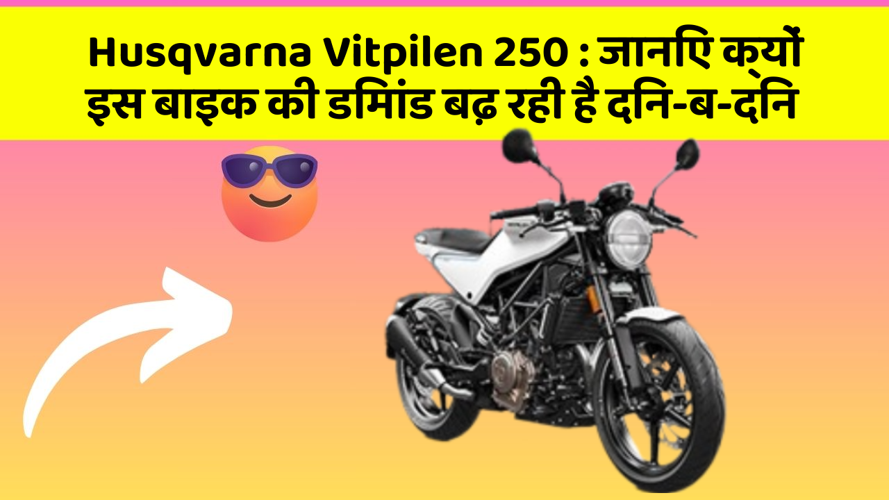 Husqvarna Vitpilen 250 : जानिए क्यों इस बाइक की डिमांड बढ़ रही है दिन-ब-दिन